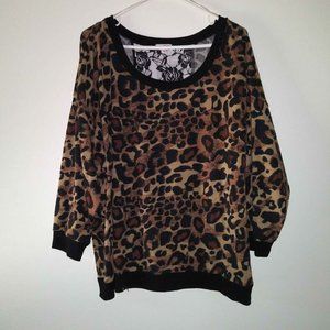 Cheetah / Leopard Sweater size 3x